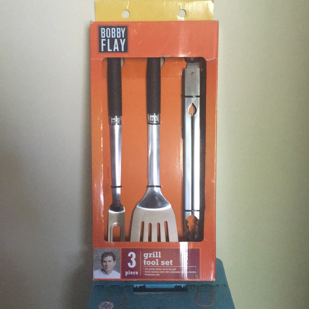 NEW Bobby Flay Grill Tool Set